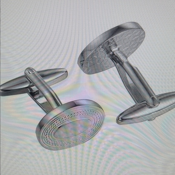 Stylish Silver Cufflinks - Picture 2 of 2